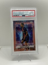 Marketplace image: 2024-25 Topps Chrome UCC Logofractor Bradley Barcola Wonderkids 1/1 PSA 10