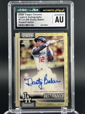 Marketplace image: 2026 Topps Chrome Dusty Baker 1/1 Superfractor Auto! CGC Authentic!