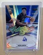 Marketplace image: 2025-26 Topps Chrome Derik Queen Future Stars TRUE BLUE AUTO /150🚨ebay 1/1