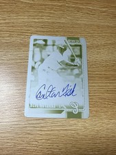 Marketplace image: 2026 Topps Chrome Carlton Fisk Legend Auto Printing Plates Yellow SSP #1/1