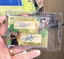 Marketplace image: 2026 Topps Chrome Tennis Emma Navarro / Tommy Paul Duel Auto Superfractor 1/1