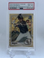 Marketplace image: 2020 Bowman Chrome Prospects Nick Madrigal #BCP-101 SuperFractor 1/1