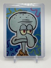 Marketplace image: 2025 Topps Chrome SpongeBob SquarePants 25th Squidward Artist Auto Sketch #1/1