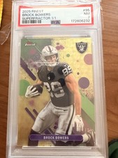 Marketplace image: Brock Bowers 2025 Topps Finest Superfractor 1/1 #95