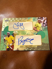 Marketplace image: Topps 2025 Chrome DA SuperFractor Taylor Fritz/Frances Tiafoe Dual Auto 1/1