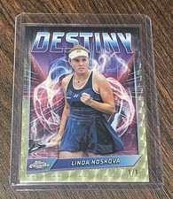 Marketplace image: 2026 Topps Chrome Tennis Linda Noskova Destiny 1/1 Superfractor