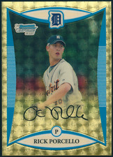 Current marketplace image for 2008 Bowman Chrome Draft #BDPP1 Rick Porcello Superfractor 1/1