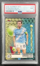 Current marketplace image for 2025 Topps Finest UCC #128 Bernardo Silva Superfractor 1/1