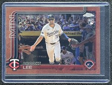 Current marketplace image for 2025 Topps Chrome #234 ROOKIE IMAGE VAR ROSE Superfractor 1/1