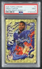 Current marketplace image for 2025 Topps Chrome #4 Abdul Carter Superfractor 1/1