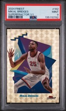 Marketplace image: 2024 TOPPS FINEST SUPERFRACTOR 1/1 #162 MIKAL BRIDGES 1/1 PSA 9