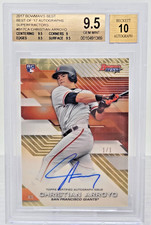 Marketplace image: 2017 Bowman Best SUPERFRACTOR AUTO CHRISTIAN ARROYO RC Card 1/1 BGS 9.5 GEM MINT
