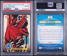 Marketplace image: Topps Finest Fantastic Four Devil Dinosaur - Superfractor 1/1 PSA 8