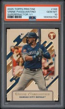 Marketplace image: 2025 Topps Pristine Vinnie Pasquantino #166 Superfractor 1/1 PSA 10