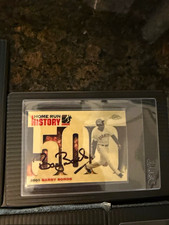 Marketplace image: 2001 Topps Chrome Barry Bonds Superfractor Home Run History Auto #50 Giants
