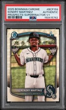 Marketplace image: 2025 BOWMAN CHROME PROSPECTS SUPERFRACTOR 1/1 KENDRY MARTINEZ 1/1 PSA AUTHENTIC