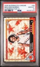 Marketplace image: 2025 TOPPS CHROME MCDONALD'S ALL AMERICAN #46 BRAYDEN BURRIES 1/1 PSA 10