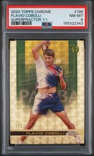 Current marketplace image for 2024 Topps Chrome Tennis #196 Flavio Cobolli Superfractor 1/1
