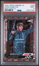 Current marketplace image for 2025 Topps Chrome #143 LEWIS HAMILTON ROSE GOLD Superfractor 1/1