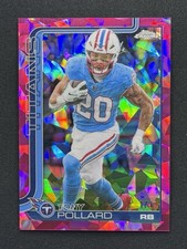 Current marketplace image for 2025 Topps Chrome Sapphire #290 Tony Pollard Superfractor 1/1