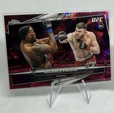Marketplace image: 2026 Topps Chrome UFC Michael Mick Parkin #52 Padparadscha Refractor 1/1 Rookie