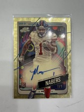 Marketplace image: 2024 TOPPS CHROME COSMIC Malik Nabers On Card AUTO SUPERFRACTOR RC 1/1  Mint!!