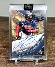 Marketplace image: 2023 Topps Chrome Black Michael Harris Rookie Superfractor Auto 1/1