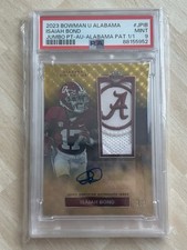 Marketplace image: 2023 Bowman U Alabama- Isaiah Bond Bama Patch Auto 1/1 Superfractor