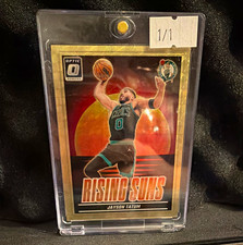Marketplace image: 2024-25 Donruss Optic Jayson Tatum Celtics #20 Rising Suns Superfractor 1/1