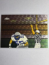 Marketplace image: 2025 Topps Chrome #TECMO-13 Brian Bosworth Tecmo SuperFractor #/1