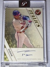 Marketplace image: 2026 Topps Pristine #I-TT Trea Turner Italics Autographs SuperFractor #/1