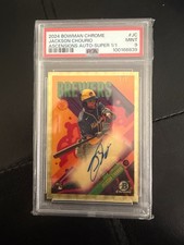 Marketplace image: 2024 Bowman Chrome Jackson Chourio Ascensions Rookie Auto SUPERFRACTOR 1/1!