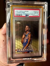 Marketplace image: 2025 Topps Chrome VJ Edgecobe Rookie Fanatical Superfractor 1/1 RC SSP PSA8