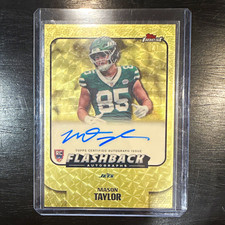Marketplace image: Topps 2025 Finest Mason Taylor Flashback Autographs RC Auto Superfractor 1/1