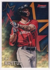 Current marketplace image for 2025 Bowman #FG-12 C.J. Kayfus Superfractor