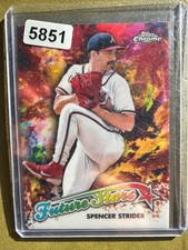 Marketplace image: 2023 Topps Chrome #FS-15 Spencer Strider Future Stars SuperFractor #/1
