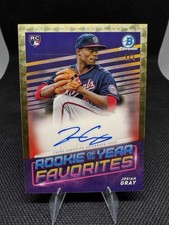 Marketplace image: 2022 Bowman Josiah Gray Rookie of the Year Favorites Superfractor Auto 1/1