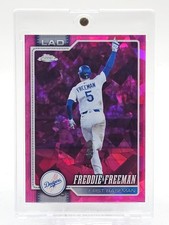 Marketplace image: FREDDIE FREEMAN 2026 TOPPS CHROME SAPPHIRE PADPARADSCHA VARIATION 1/1 #159 Q8127