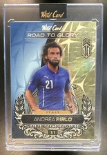 Marketplace image: ANDREA PIRLO 1/1 2026 LEAF WILD CARD SOCCER ROAD TO GLORY SUPERFRACTOR 1OF1