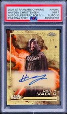 Marketplace image: 2024 Topps Chrome Star Wars Hayden Christensen Darth Vader Auto Superfractor 1/1