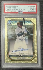 Marketplace image: 2026 Bowman Leo de Vries Superfractor 1/1 PSA   Athletics