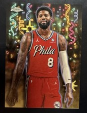Marketplace image: Topps Chrome Update 2025-26 Paul George Celebracion Superfractor 1/1 CD-18 76ers