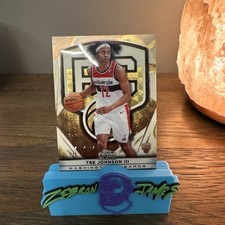 Marketplace image: 2025-26 Topps Chrome Black Tre Johnson III Rookie Badge Superfractor 1/1