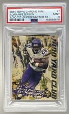 Current marketplace image for 2014 Topps Chrome #7 Adrian Peterson Superfractor 1/1