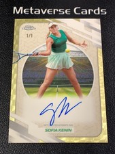Marketplace image: 2026 Topps Chrome Tennis Sofia Kenin Superfractor Auto #AO-SKN 1/1