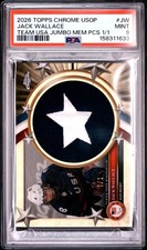 Marketplace image: Jack Wallace 2026 Topps Chrome U.S. Winter Olympic USA Jumbo Patch 1/1 PSA 9
