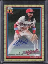 Marketplace image: 2026 Topps Update CJ Abrams U91C-72 Silver Pack Chrome Superfractor Auto 1/1