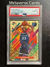 Current marketplace image for 2025 Topps Finest #211 Cedric Coward Superfractor 1/1