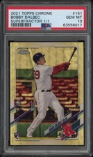 Marketplace image: 2021 Topps Chrome Bobby Dalbec Superfractor RC PSA 10 1/1