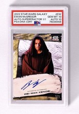 Marketplace image: 2022 TOPPS CHROME STAR WARS GALAXY AUTO EWAN MCGREGOR AUTO-SUPERFRACTOR 1/1